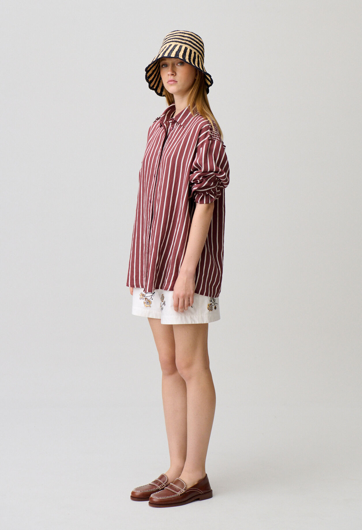 Gestreiftes Oversize-Hemd