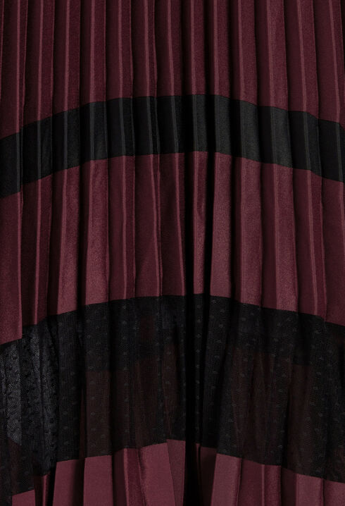 Plissiertes Midikleid