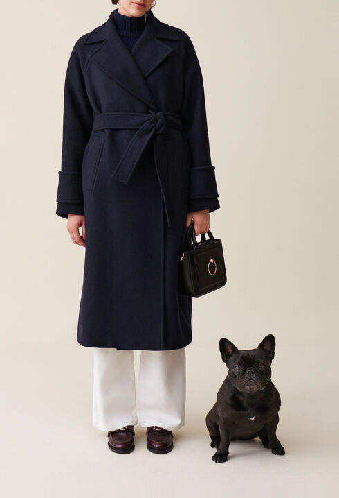 Wollmantel im Trenchcoat-Stil