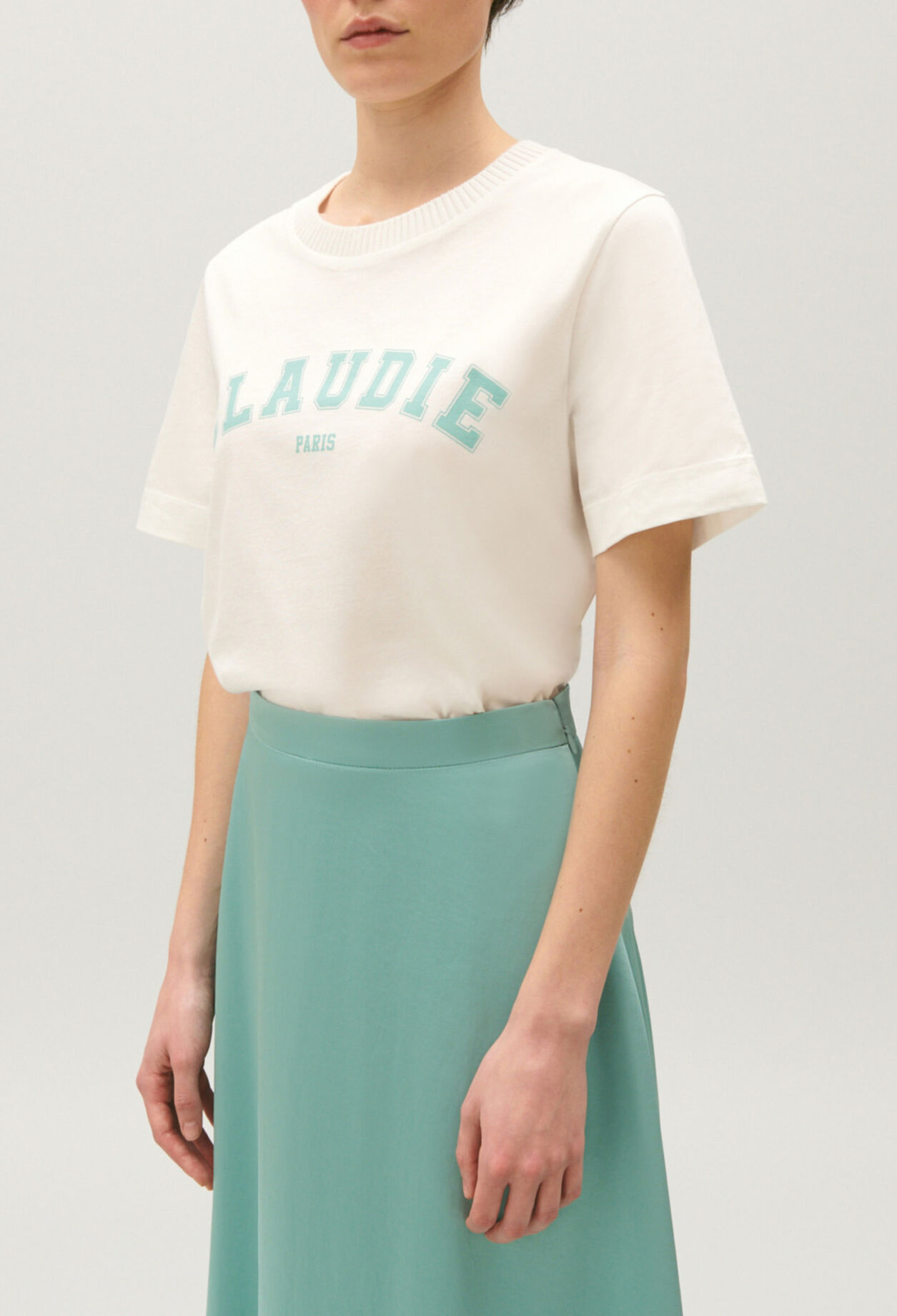 T-Shirt aus Baumwolle mit CLAUDIE-Logo