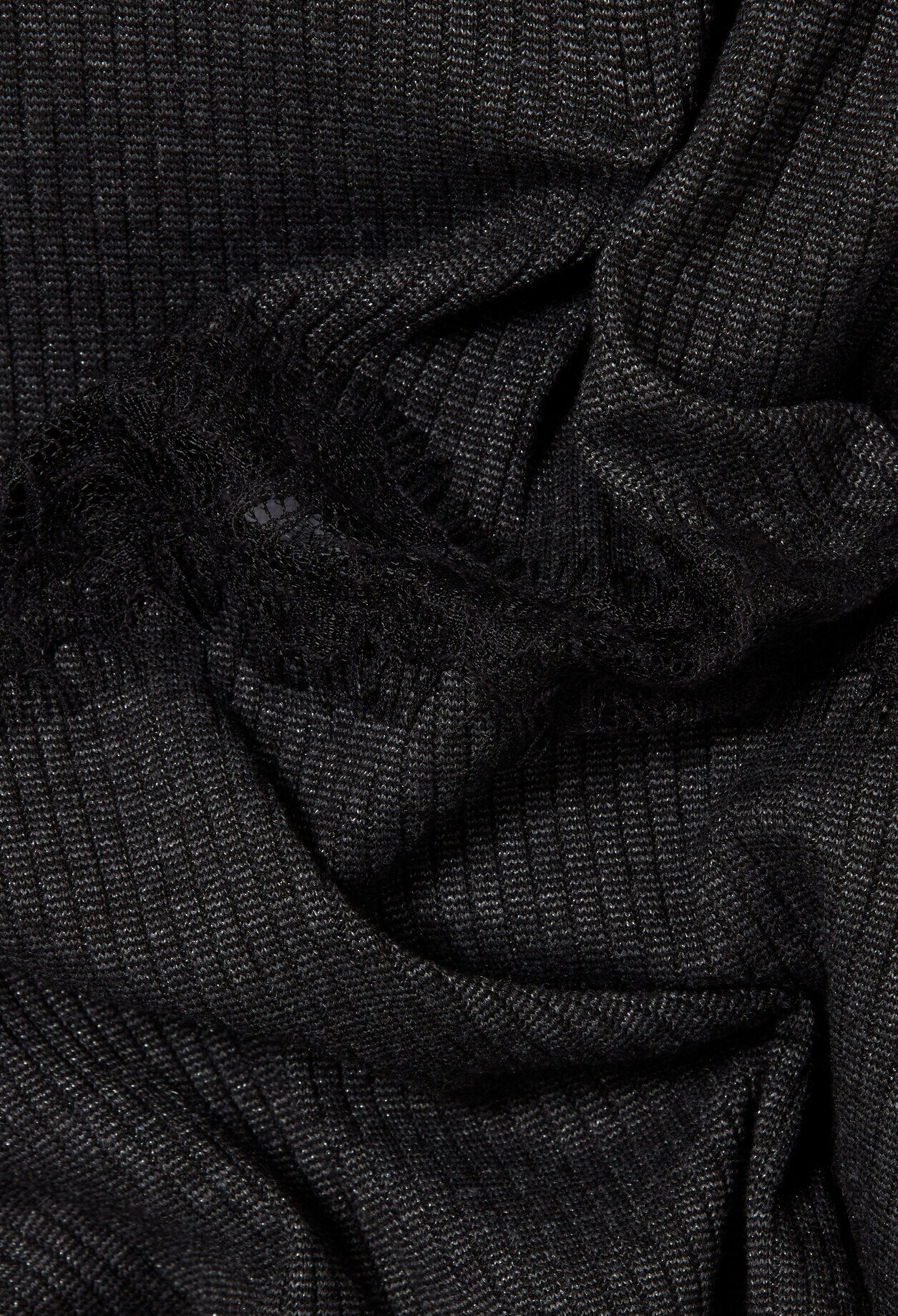 Langarm-T-Shirt mit Spitze