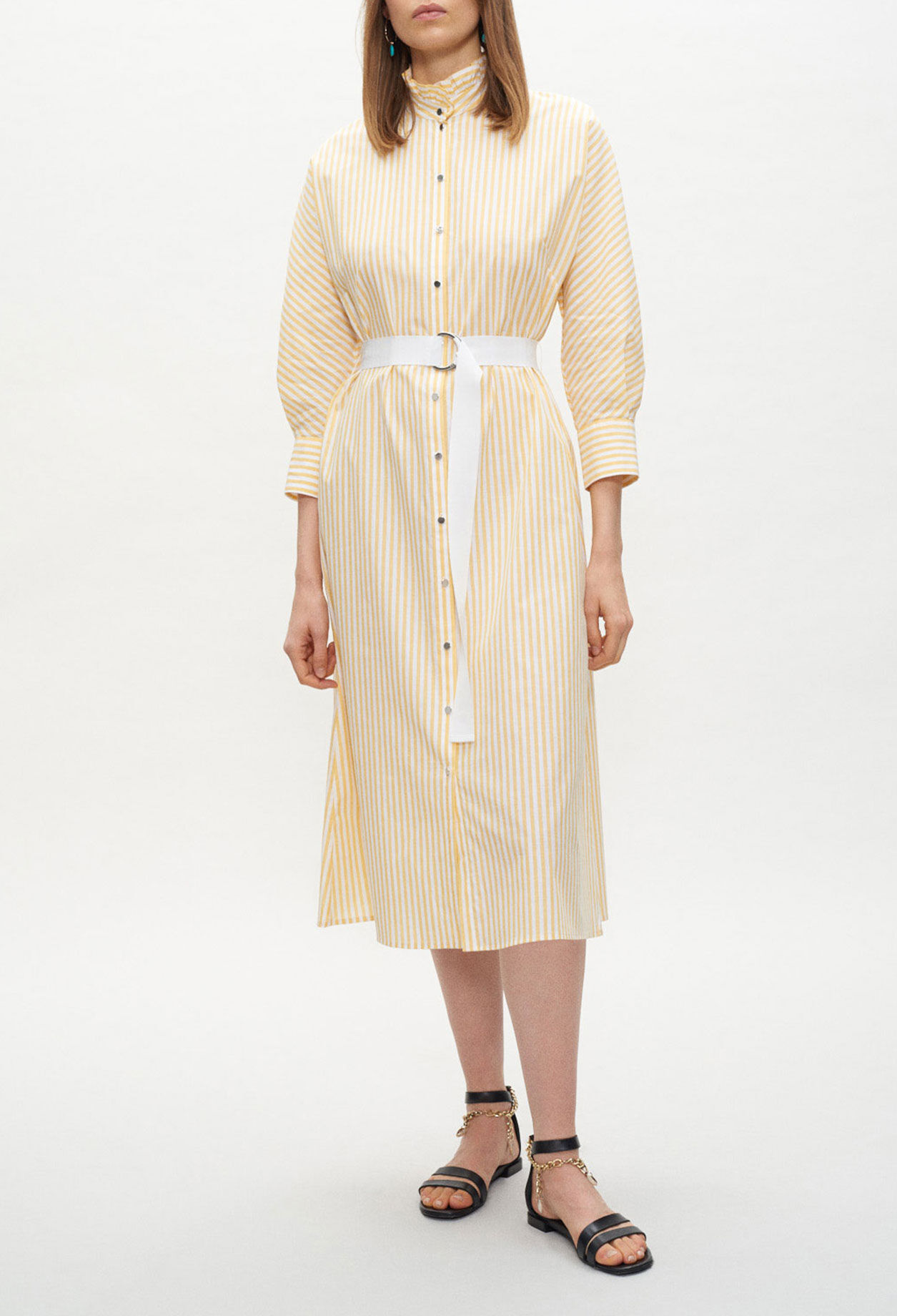 Blusenkleid mit Gürtel