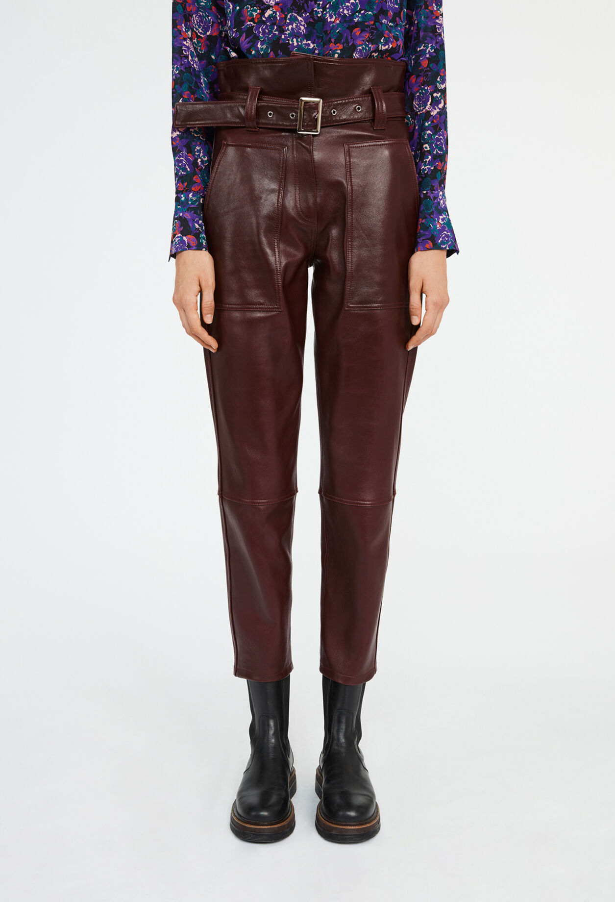 Hose nachhaltigem Leder