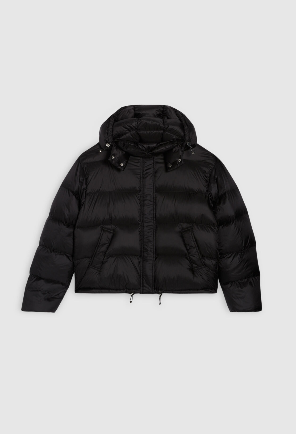 Wattierte Daunenjacke mit Kapuze