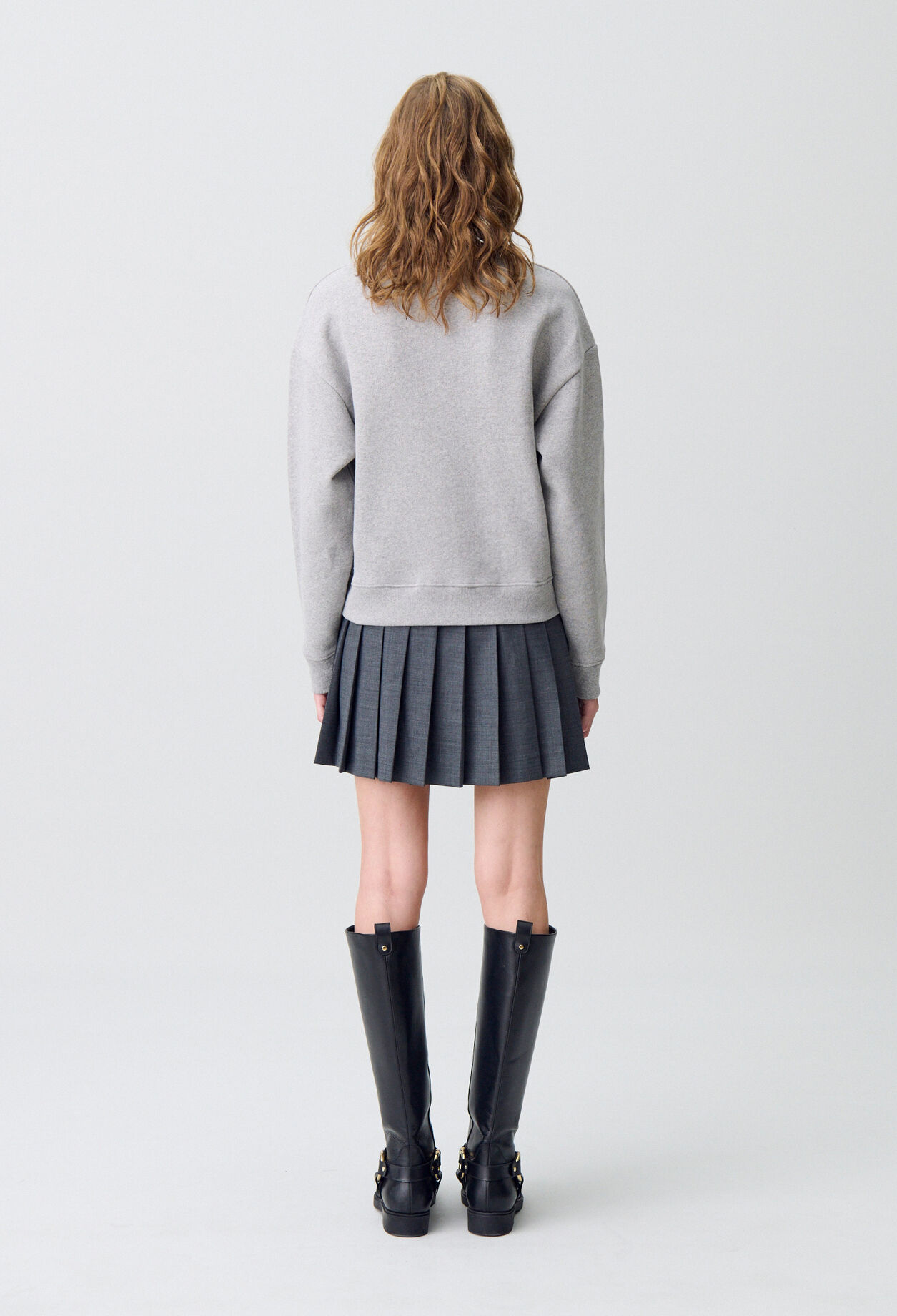 Sweatshirt mit Schalkragen
