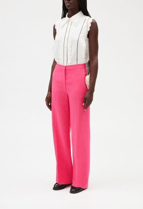 Weite Hose, rosa