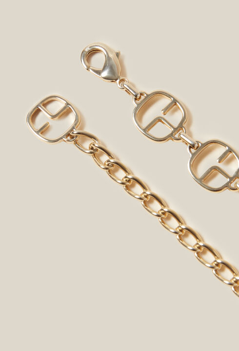 Goldene Ketten-Gürtel CP-Monogramm
