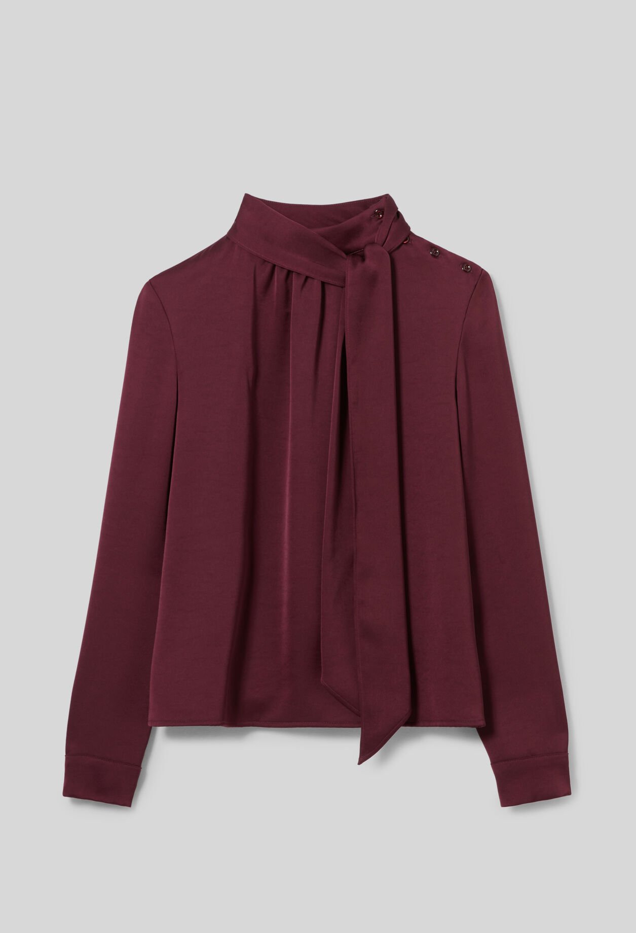Fließende Bluse Lavallière-Kragen