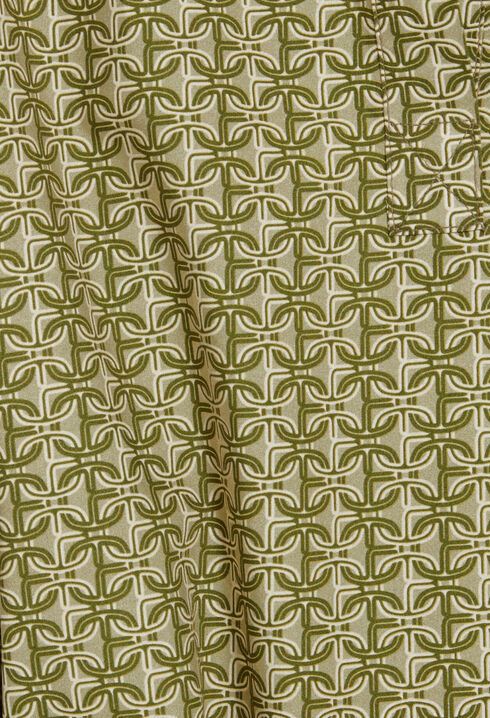 Kurzes Kleid Monogrammprint Gr&uuml;n