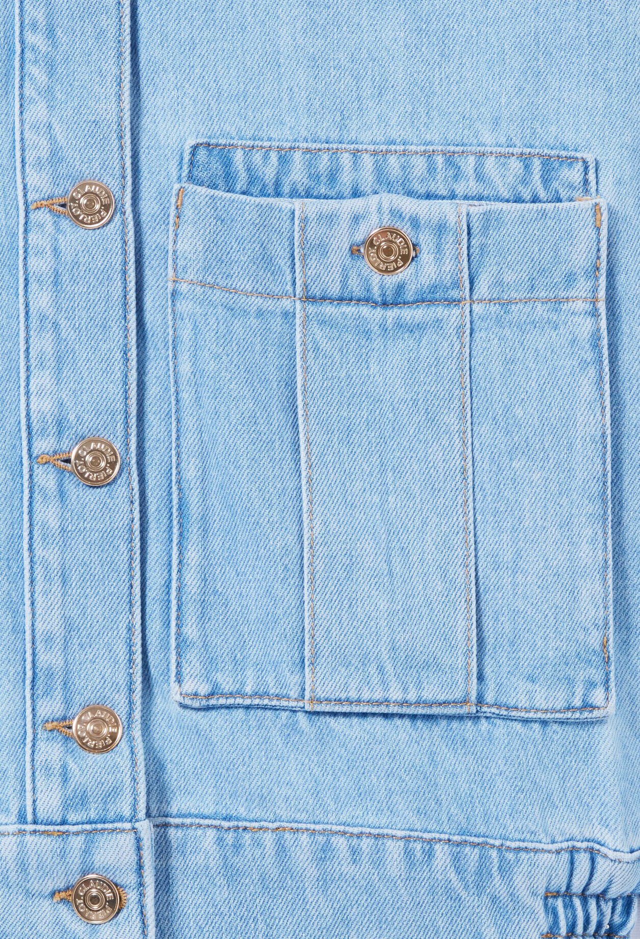 Jeansjacke mit großem Kragen