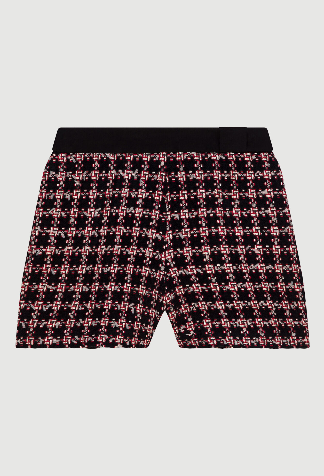 Tweed-Shorts mit hoher Taille