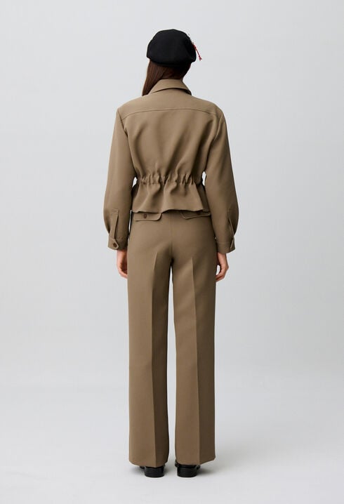 Jacke mit Sch&ouml;&szlig;chen, Goldblumen