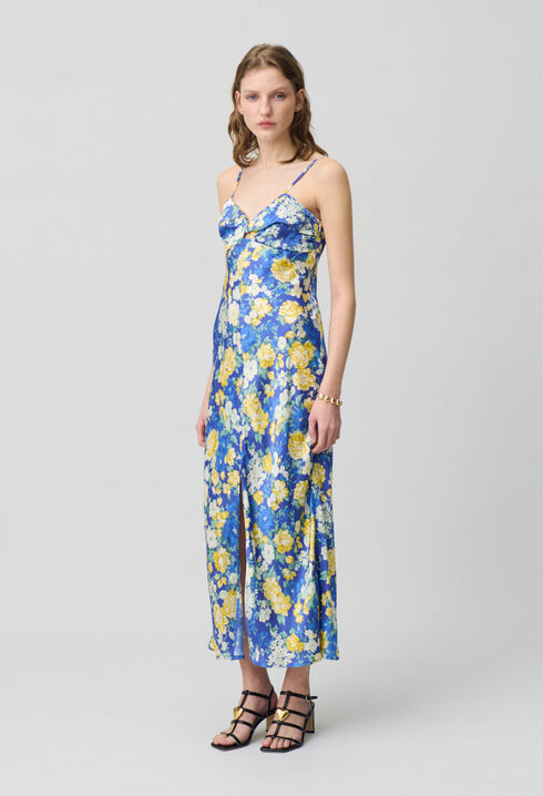 Langes Kleid Blumenmuster