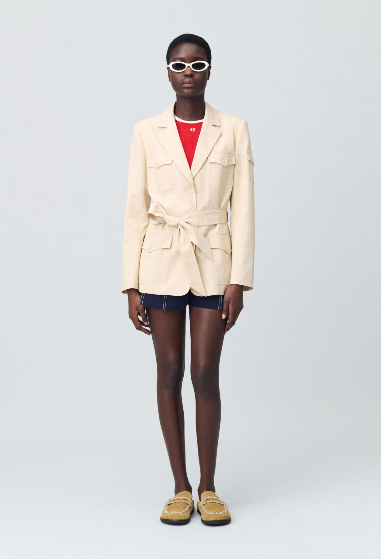 Gürtel-Safari-Jacke