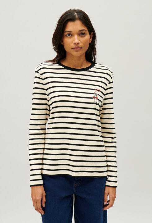 Jean Toto-Matrosen-Shirt Zweifarbig