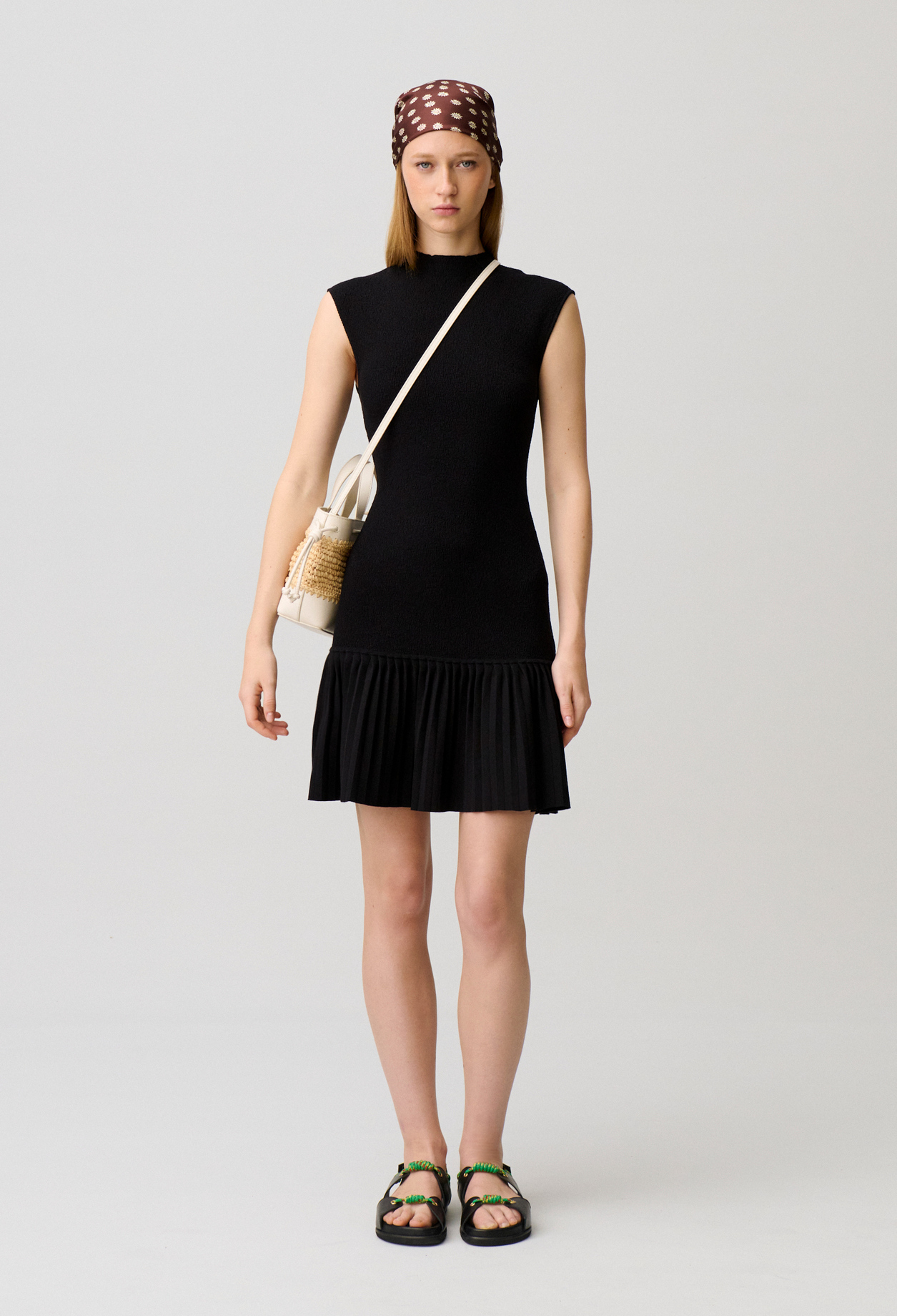 Plissiertes Strickkleid Damen - Schwarz - Claudie Pierlot