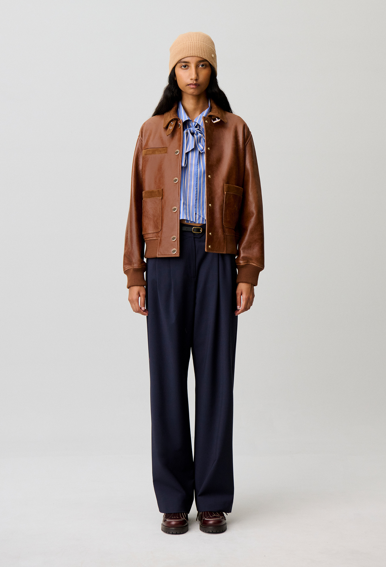 Anzughose aus Wollmischung Damen - Marineblaue - Claudie Pierlot