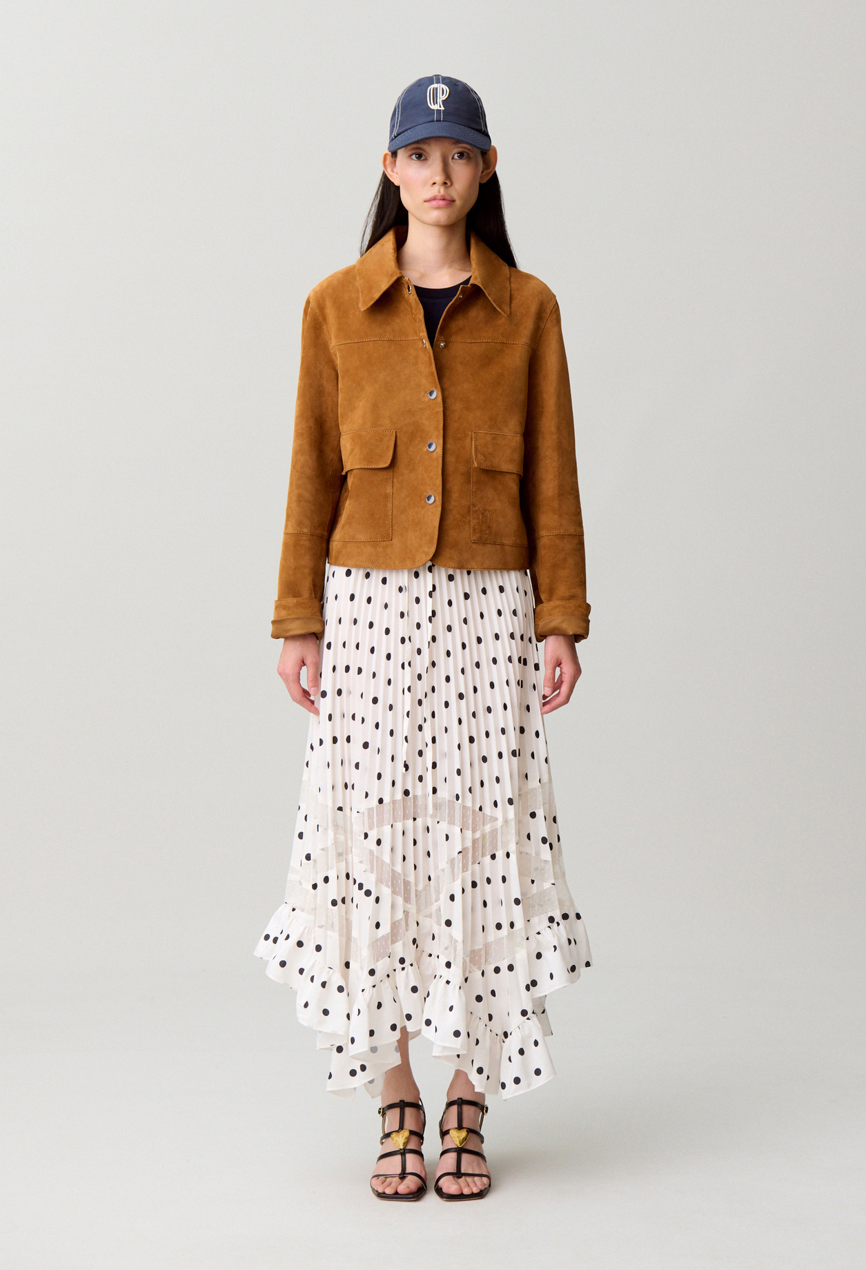 Plisseerock mit Punkten Damen - Heller print - Claudie Pierlot