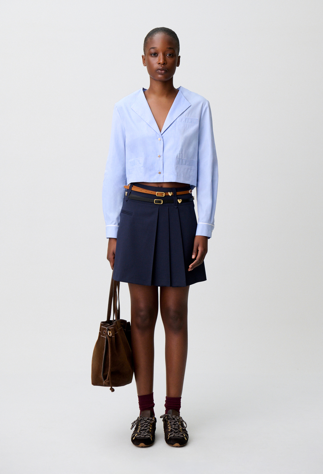 Popeline-Hemd Damen - Himmel-blau - Claudie Pierlot