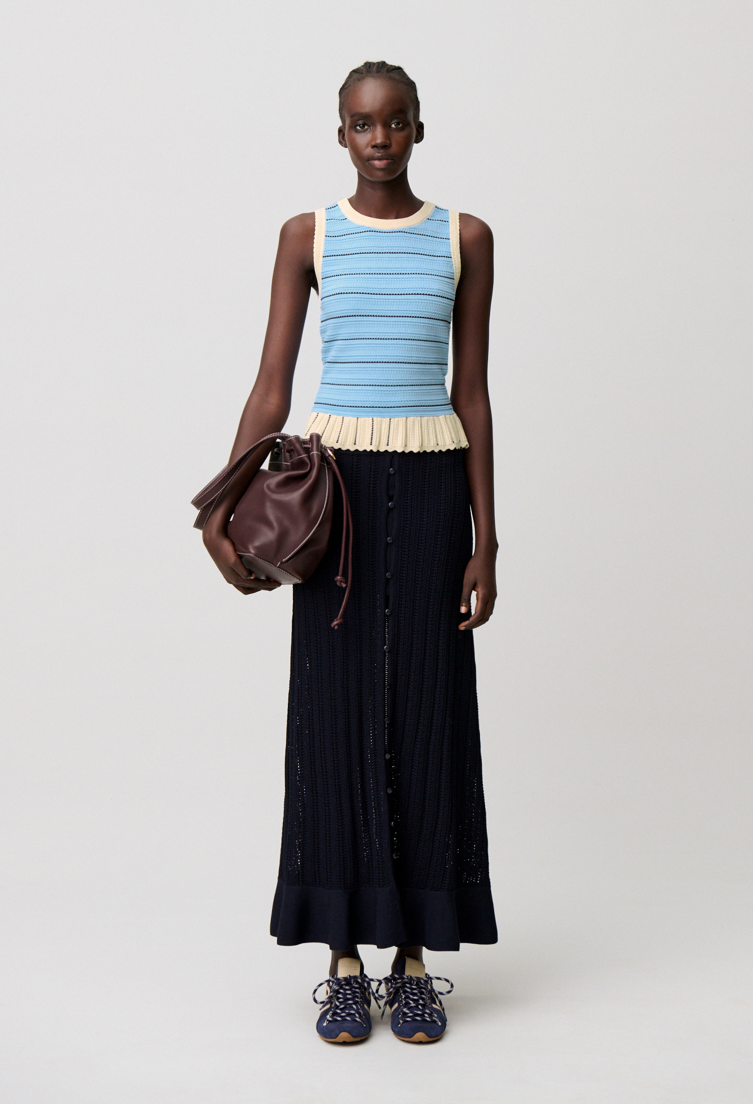 Gestreiftes Stricktop Damen - Mehrfarbig - Claudie Pierlot
