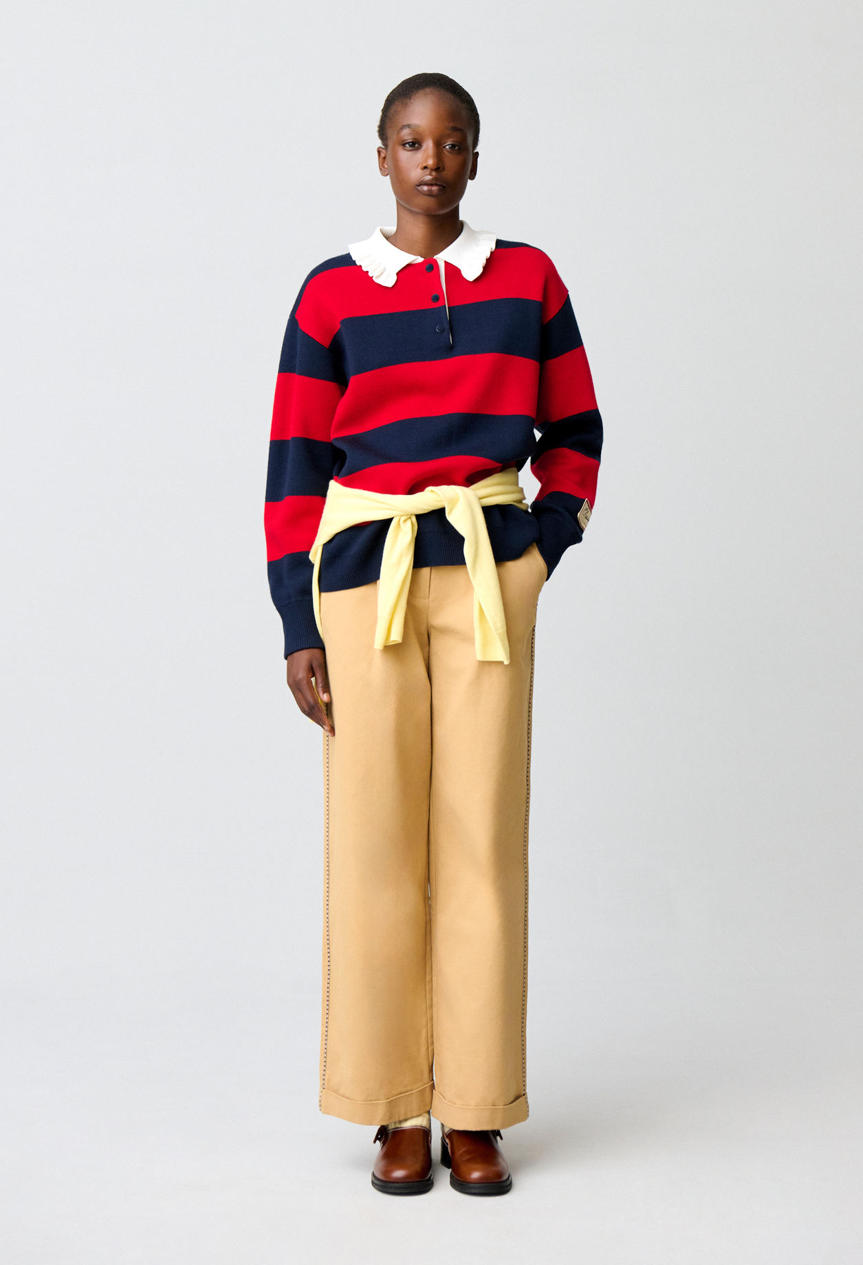 Rugby-Polo-Strickpullover Damen - Zweifarbig - Claudie Pierlot