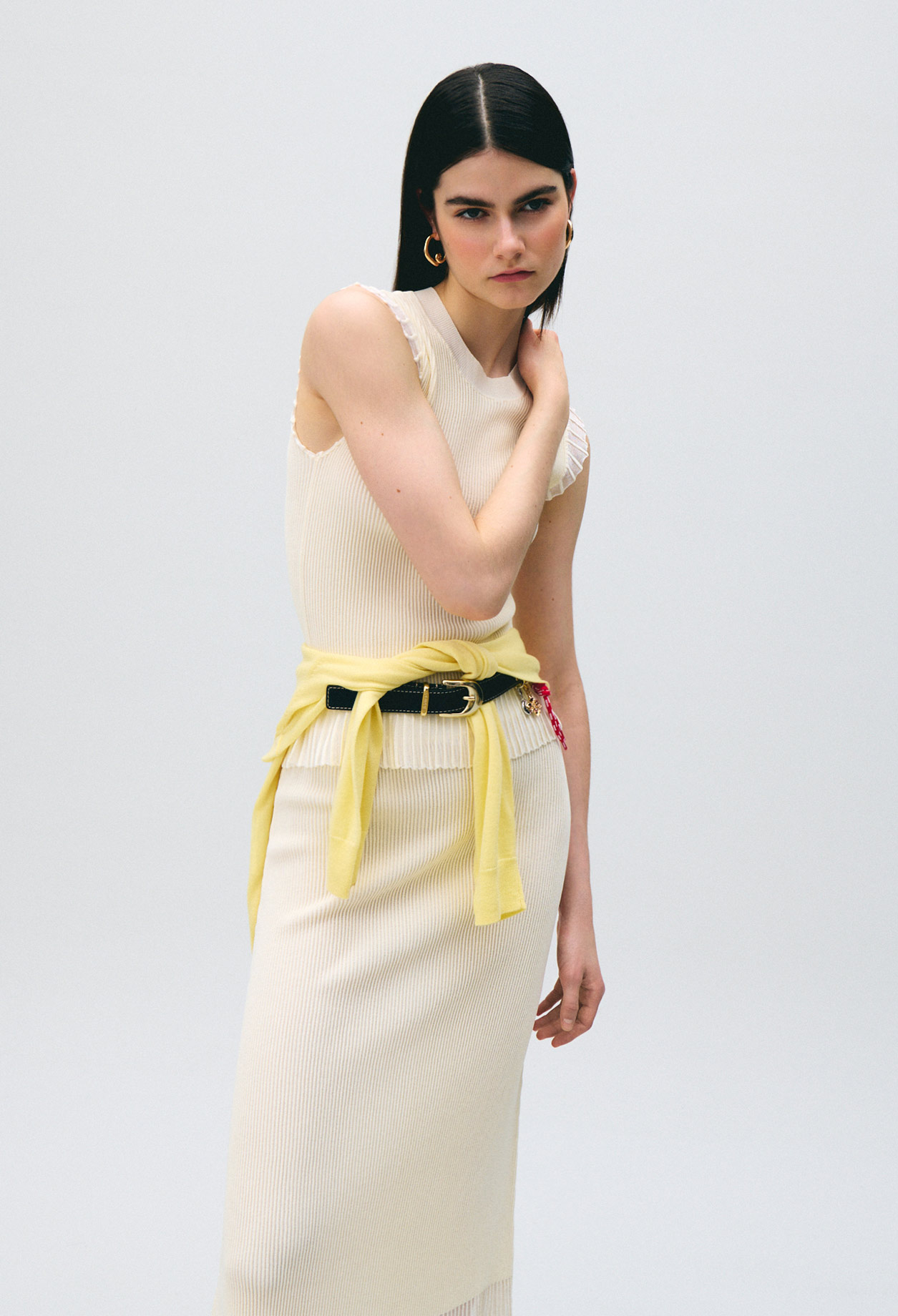 Stricktop mit Stehkragen Damen - Cremefarbene - Claudie Pierlot
