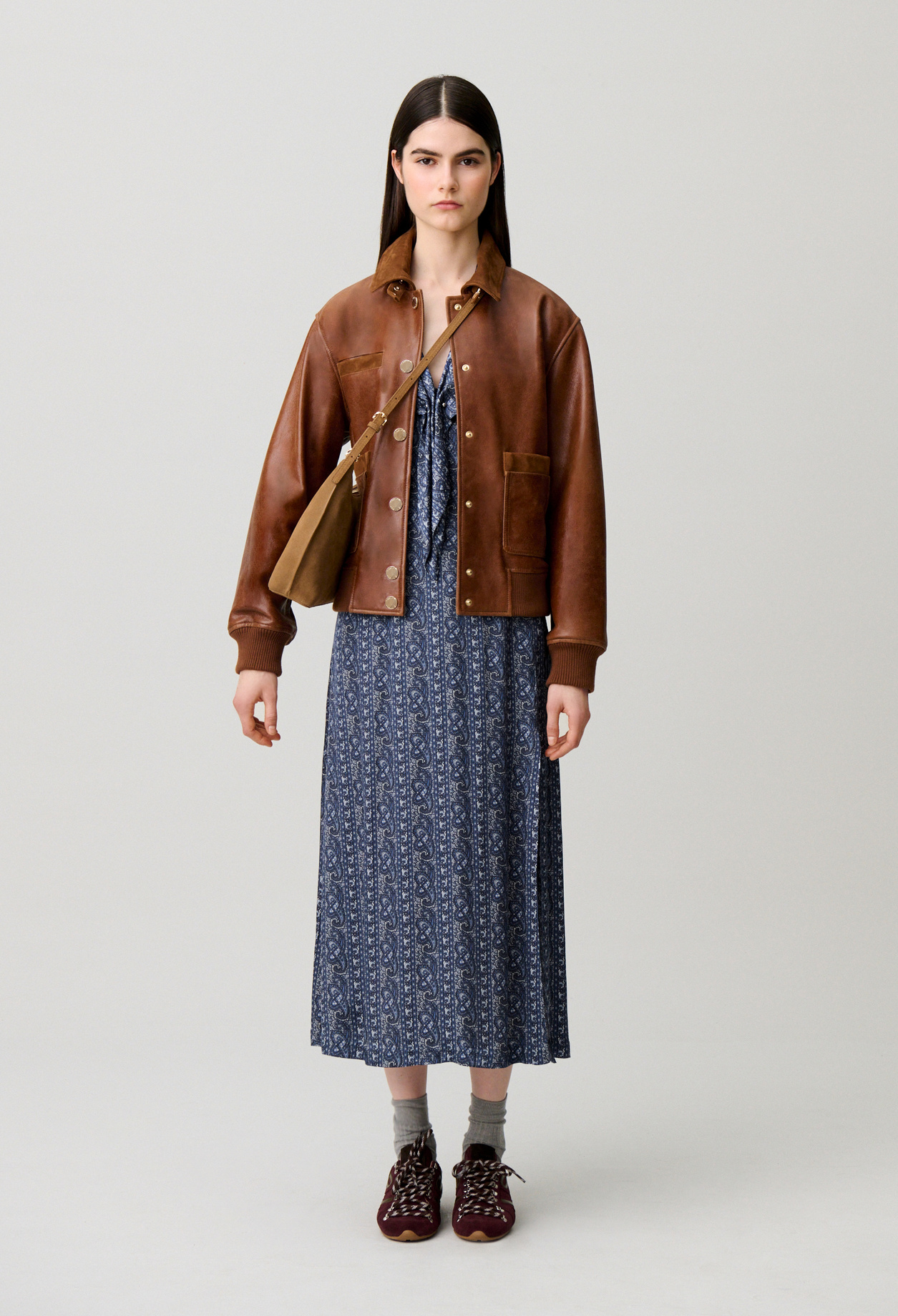 Fließendes Print-Kleid Damen - Dunkler print - Claudie Pierlot