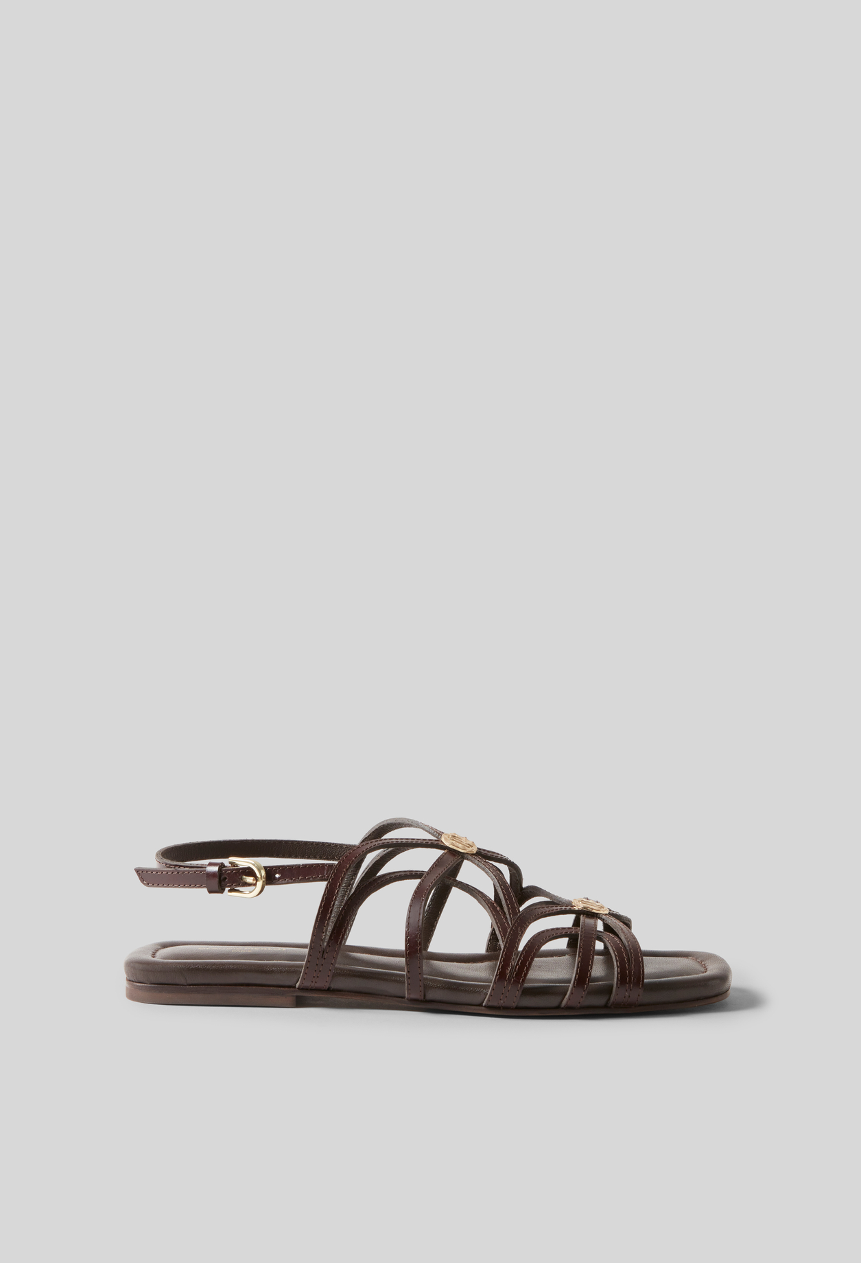 Sandalen mit Medaillons Damen - Schokolade - Claudie Pierlot