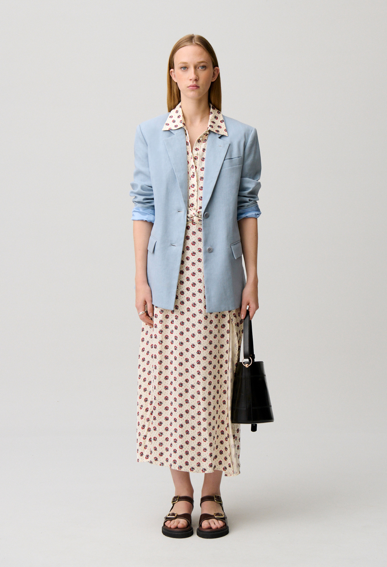 Anzugsblazer Damen - Blau Grau - Claudie Pierlot