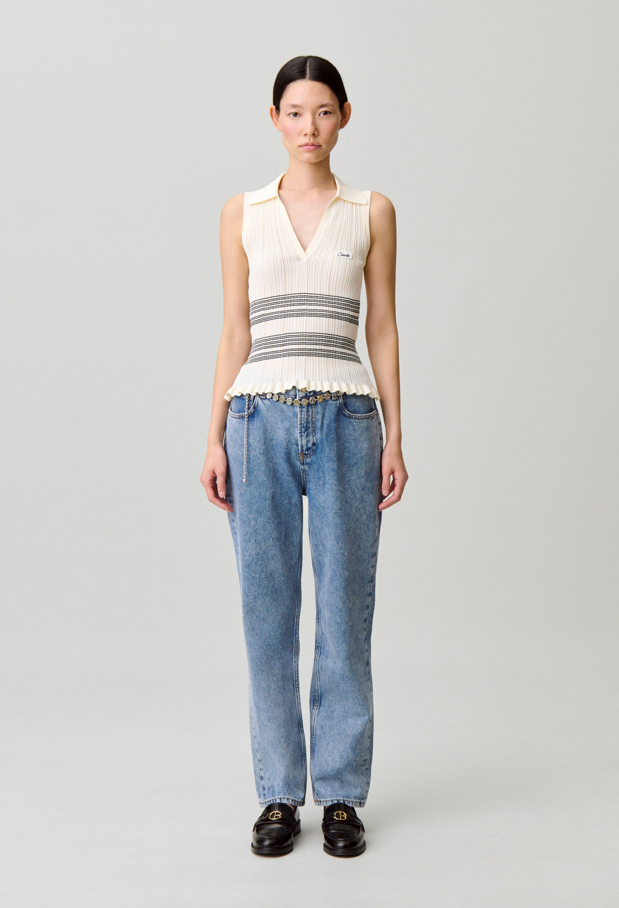 Feinstrick-Top Damen - Mehrfarbig - Claudie Pierlot