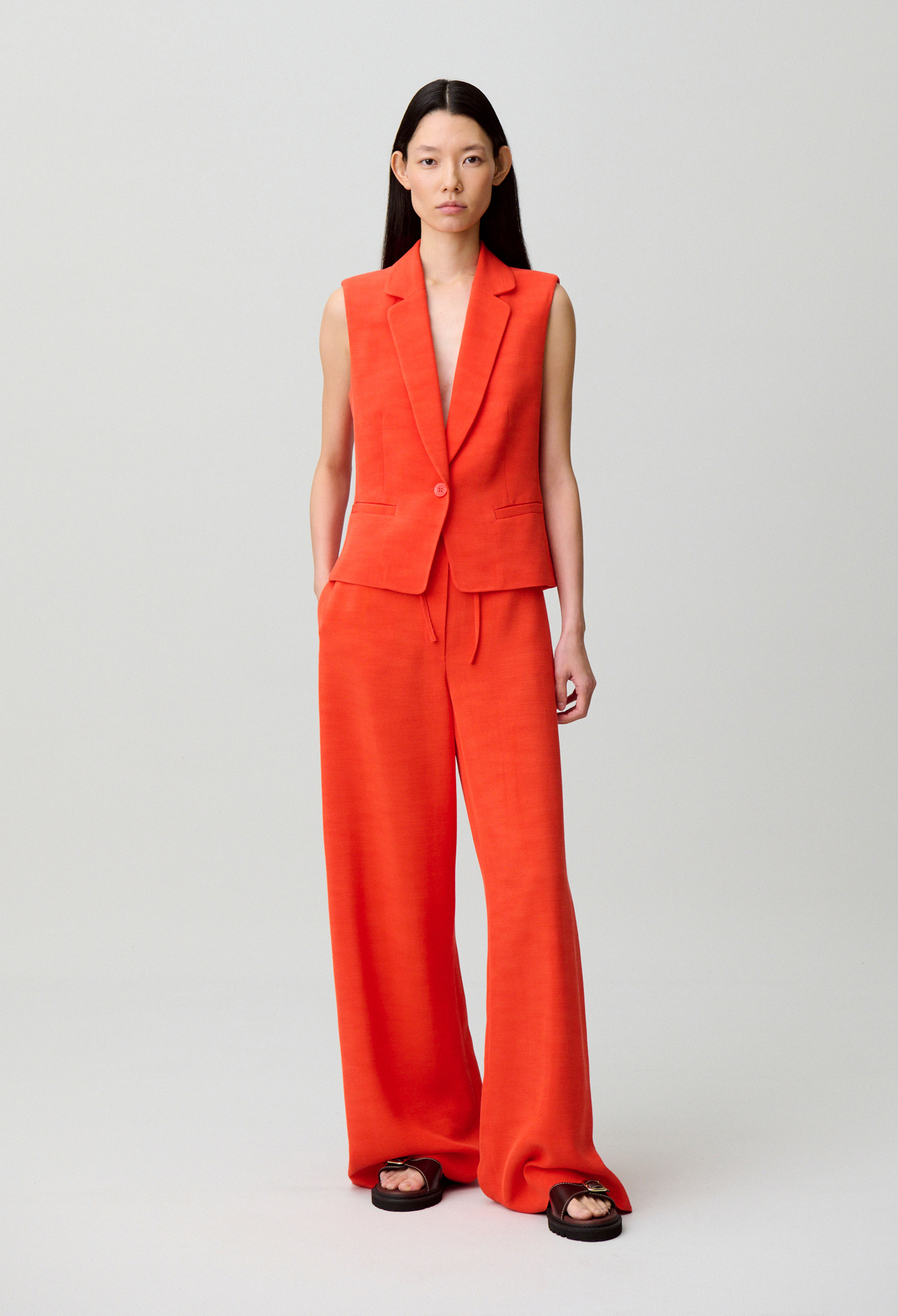 Ärmelloser Blazer Damen - Tangerine - Claudie Pierlot