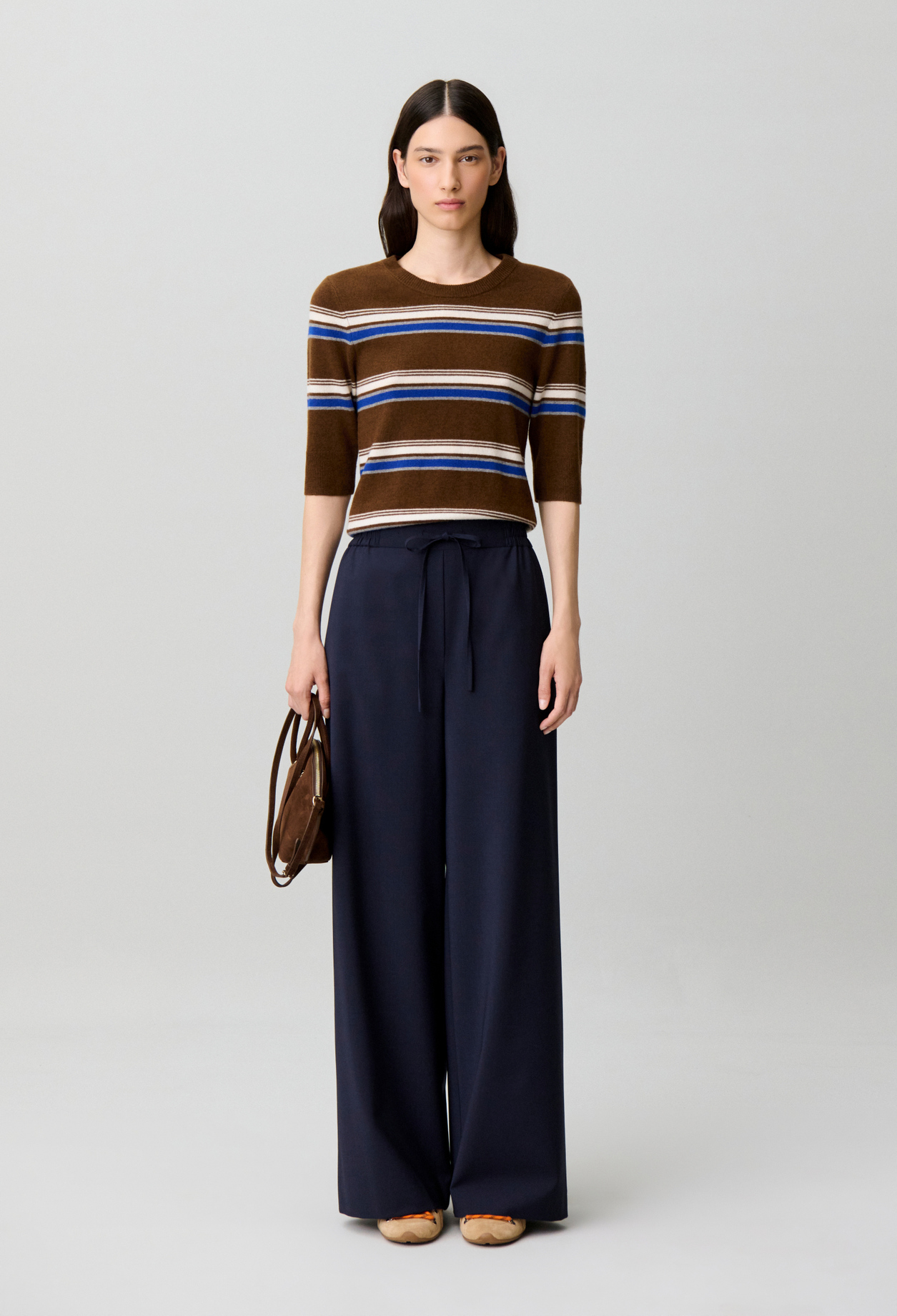 Weite Hose Ficelle Damen - Marineblaue - Claudie Pierlot