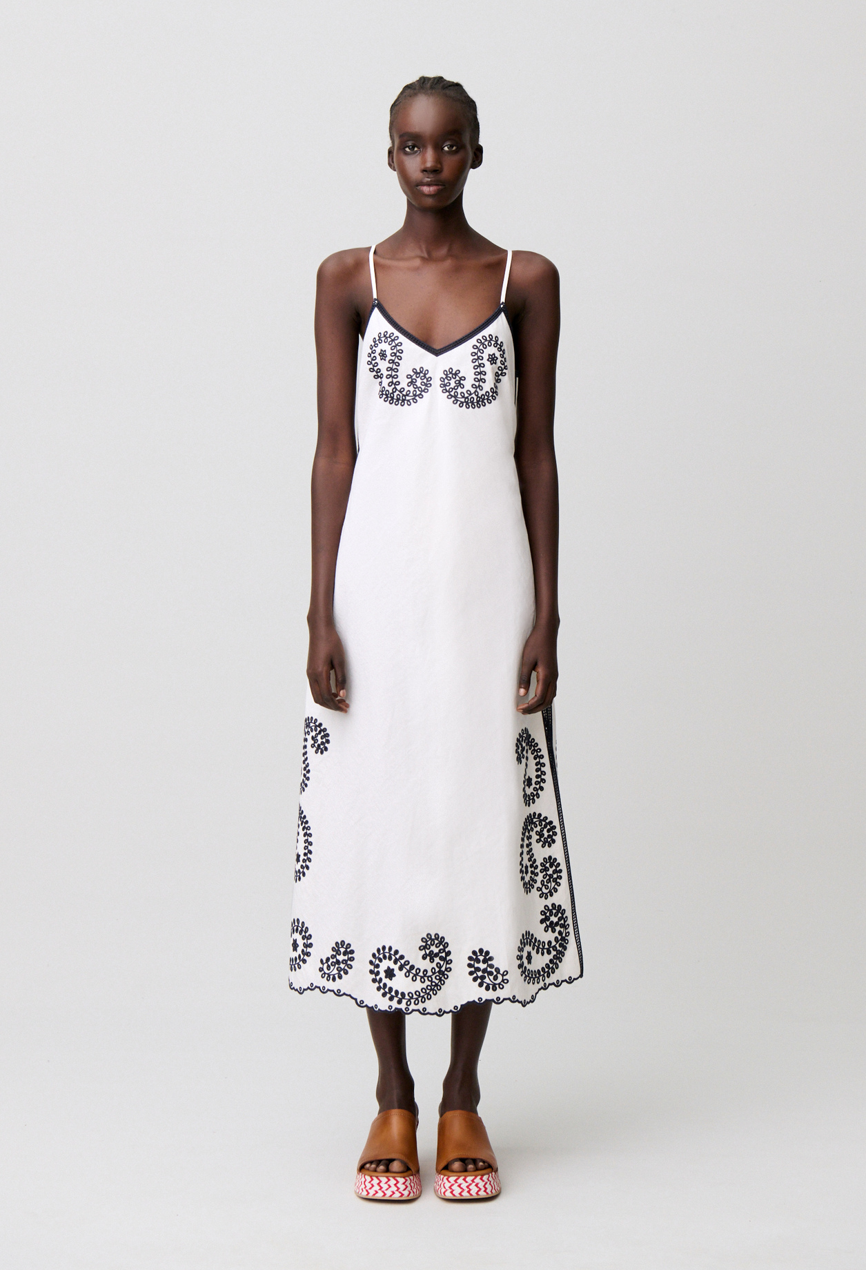 Kleid mit Lochstickerei Damen - Zweifarbig - Claudie Pierlot