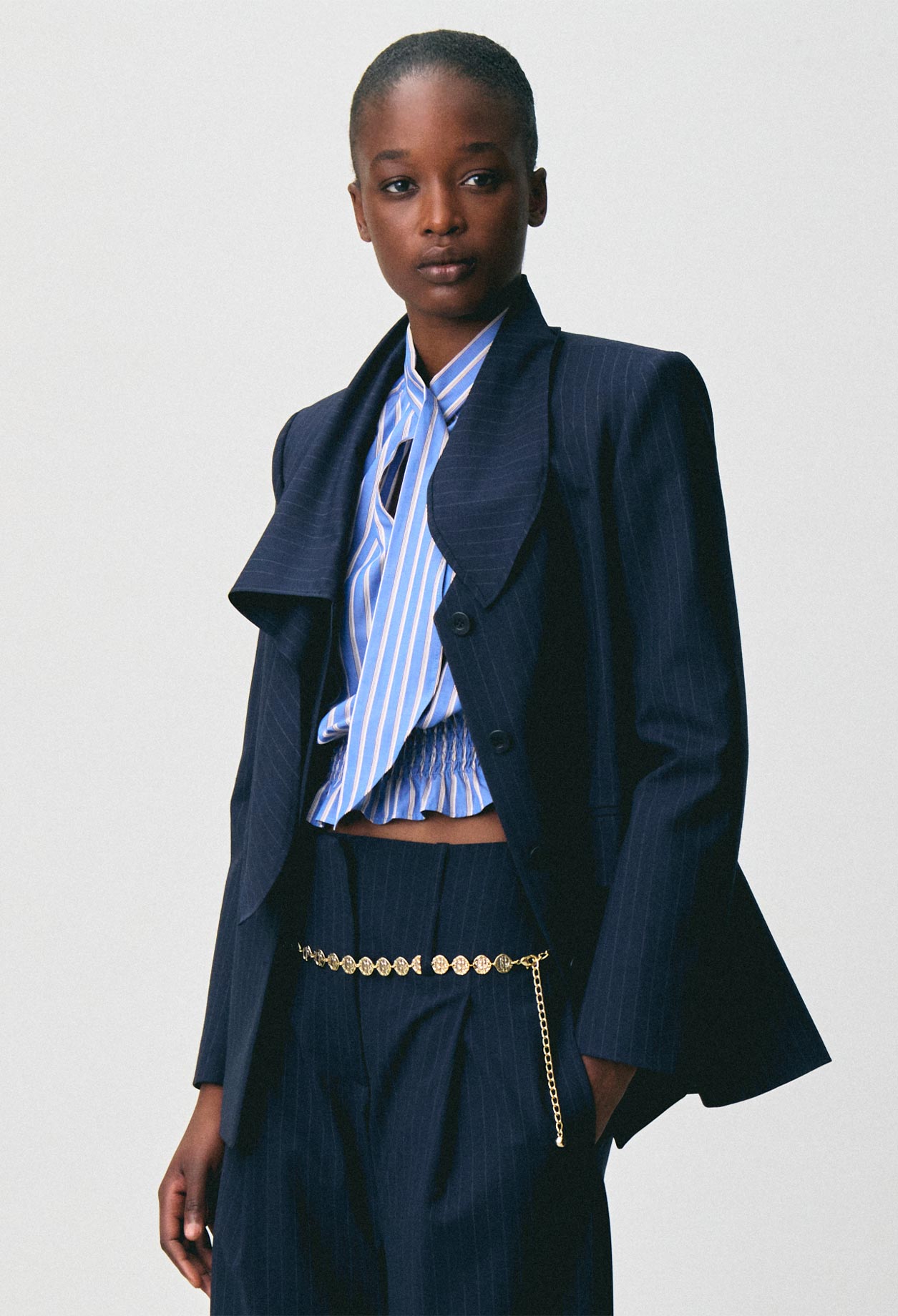 Wolljacke mit abnehmbarem Tuch Damen - Zweifarbig - Claudie Pierlot