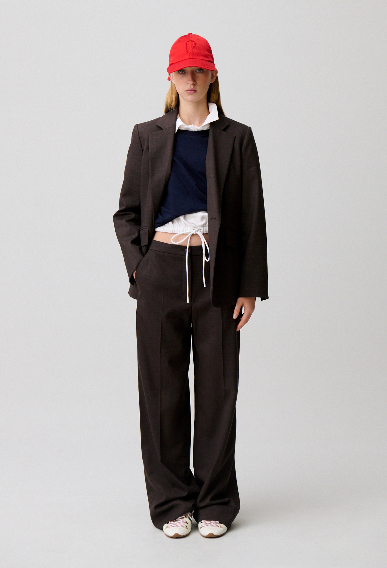 Gerade geschnittene Wollhose Damen - Braun - Claudie Pierlot