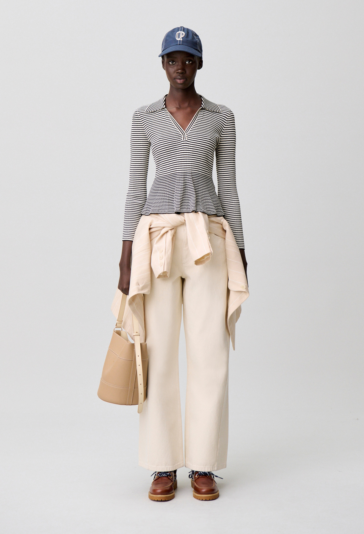 Gestreiftes Langarm-Top Damen - Zweifarbig - Claudie Pierlot