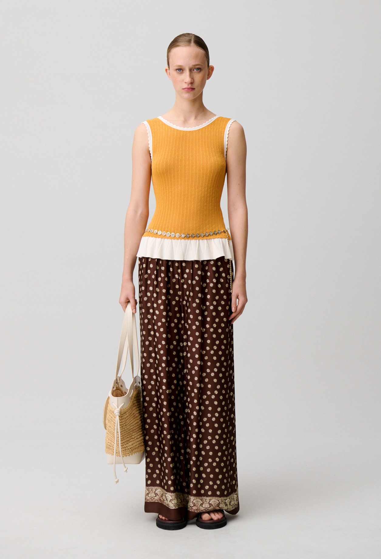 Stricktop mit Rundhals Damen - Orange - Claudie Pierlot