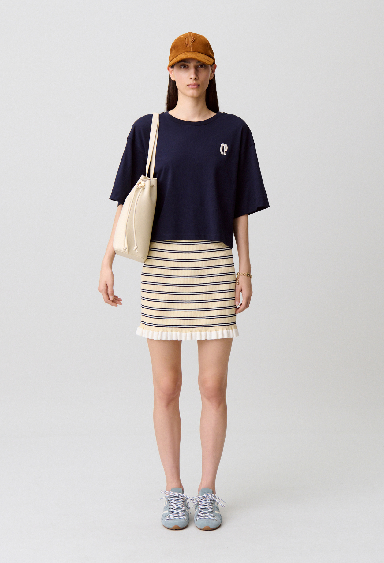 Baumwoll-T-Shirt CP Damen - Marineblaue - Claudie Pierlot