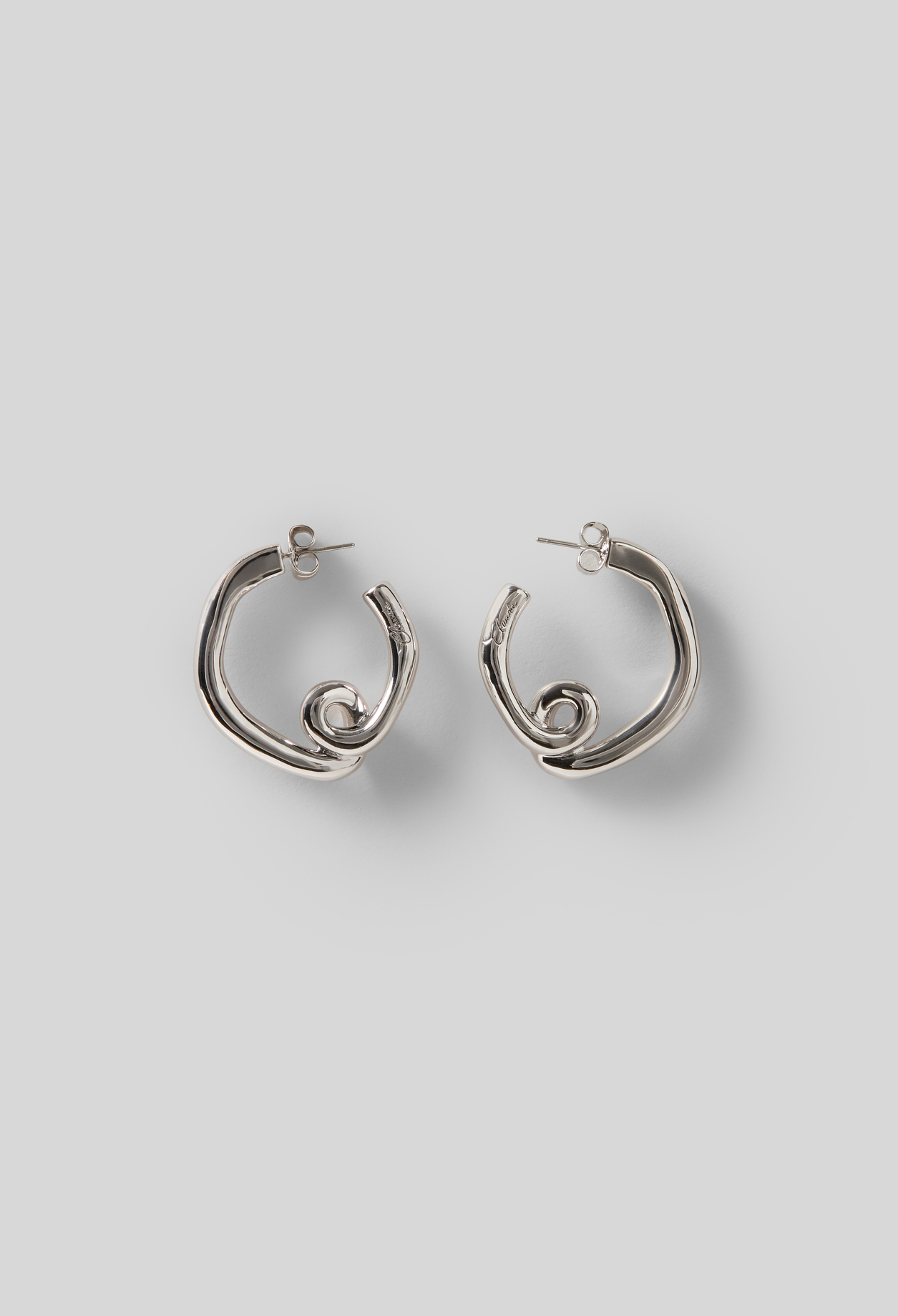 Ohrringe mit Claudie-Gravur Damen - Silber - Claudie Pierlot