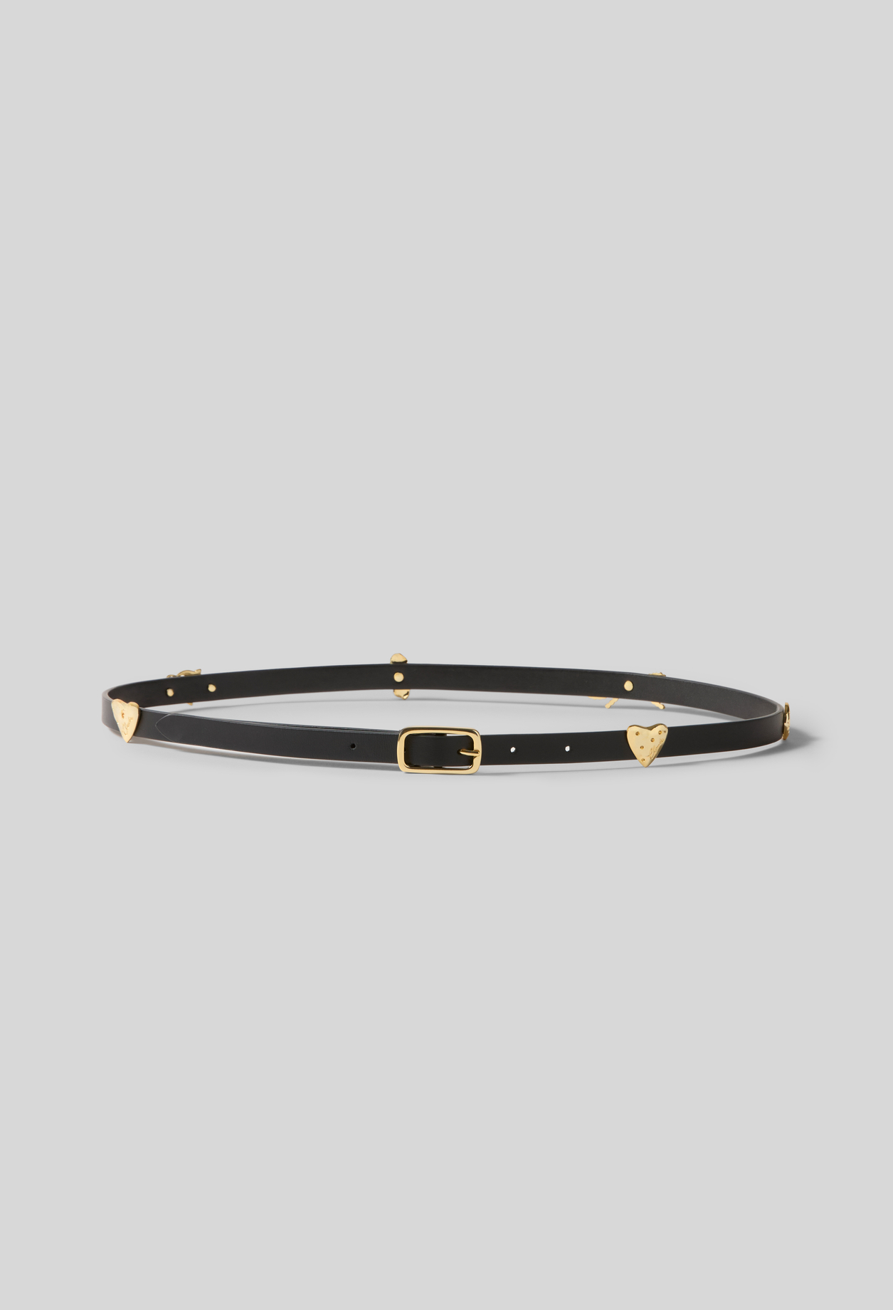 Glattledergürtel mit Charms Damen - Schwarz - Claudie Pierlot