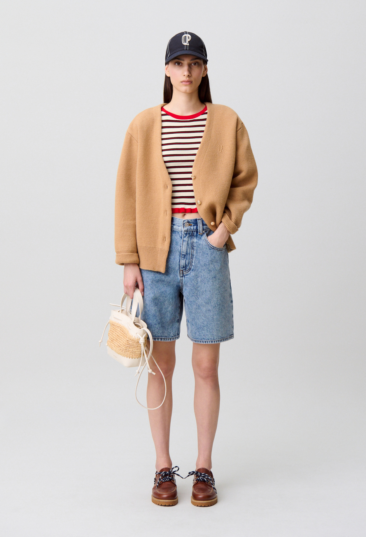 Oversize-Strickcardigan Damen - Kamel - Claudie Pierlot