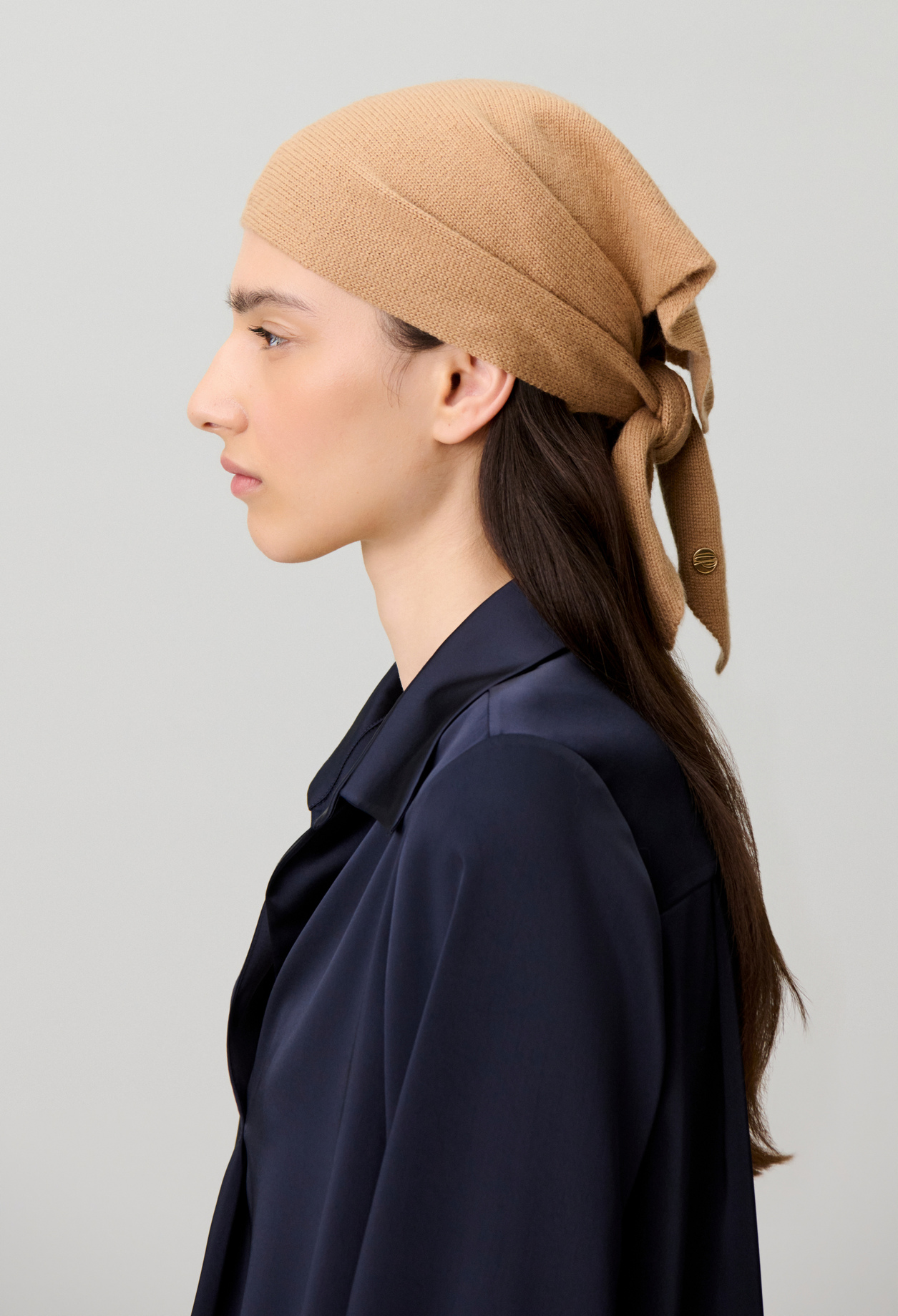 Dreieckstuch aus Wolle Damen - Beige - Claudie Pierlot
