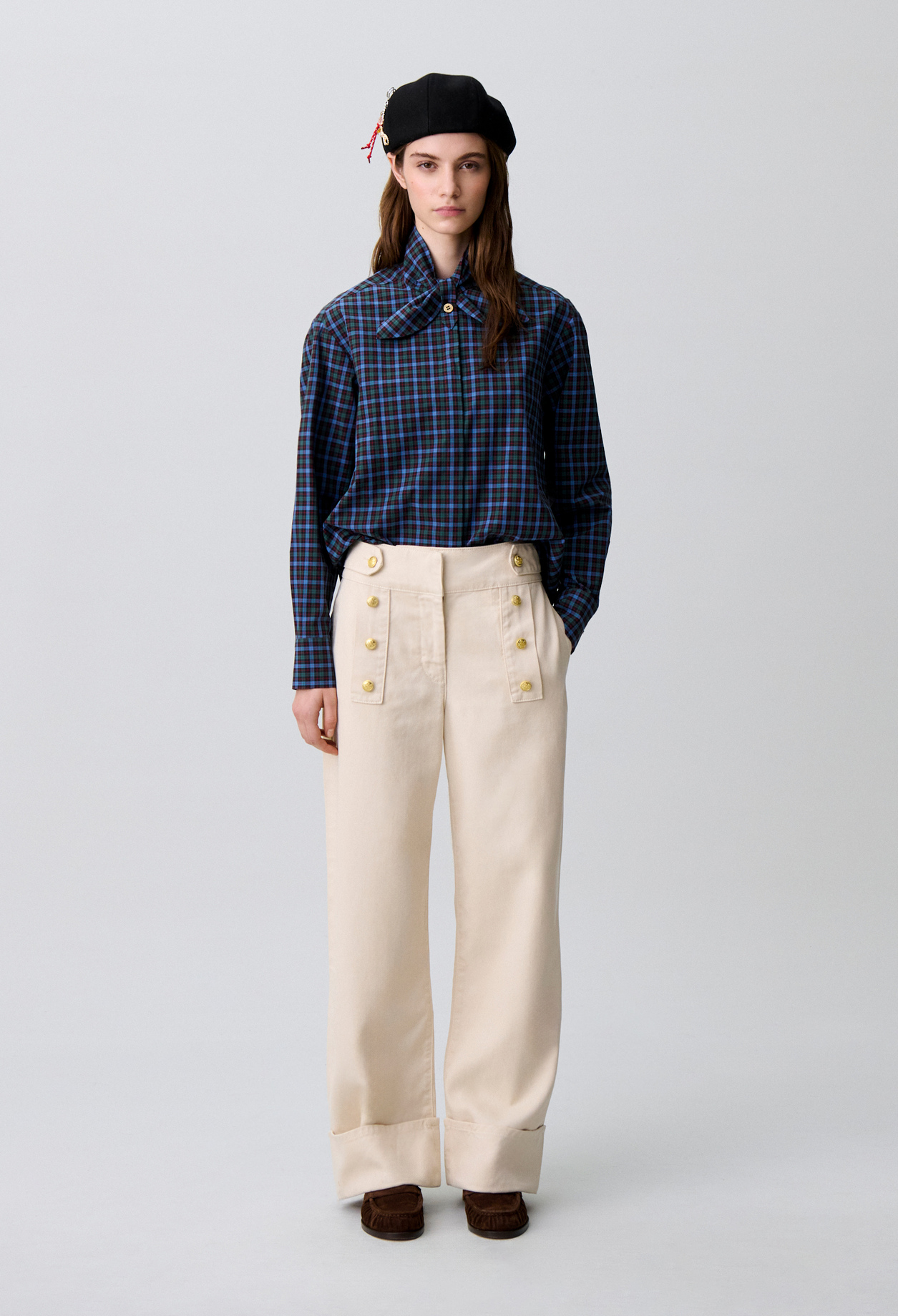 Weite Jeans, helles Denim Damen - Denim beige clair - Claudie Pierlot