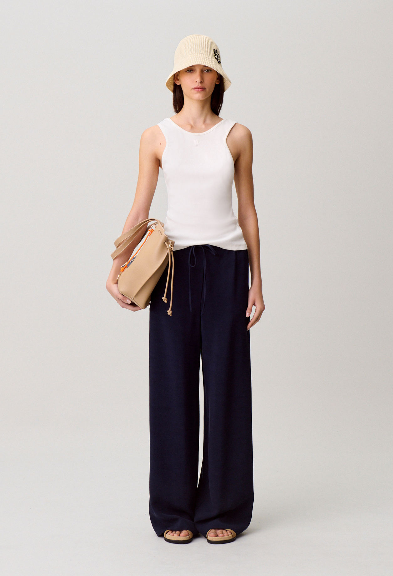 Weite Hose Ficelle Damen - Marineblaue - Claudie Pierlot