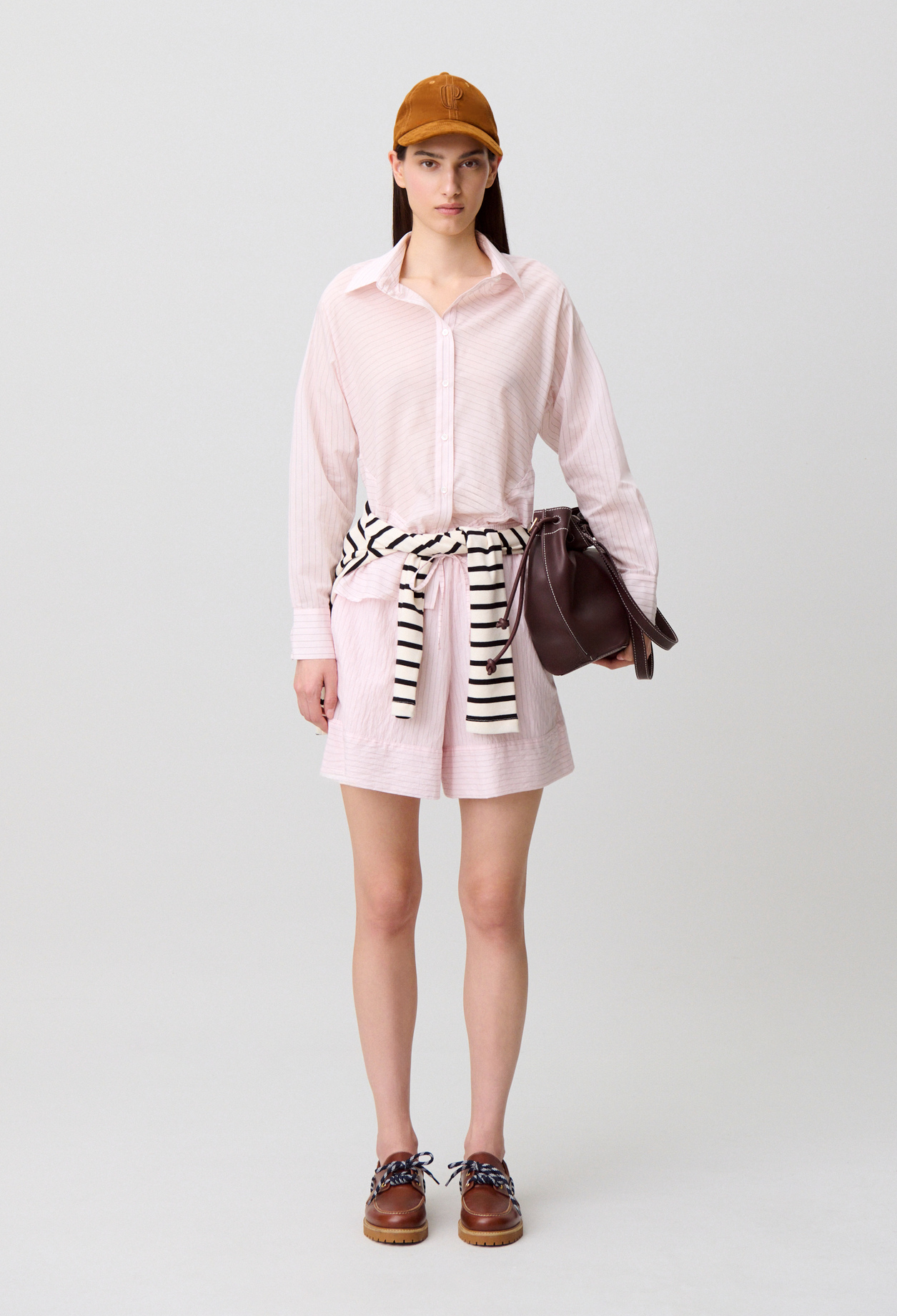 Bluse mit Volants am Rücken Damen - Blass-rosa - Claudie Pierlot