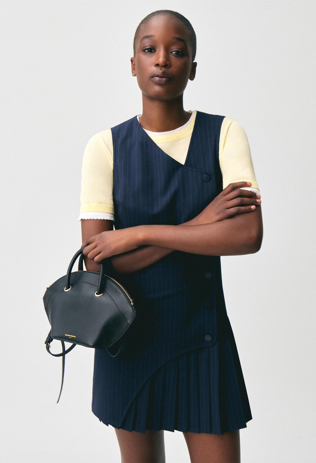 Ärmelloses kurzes Kleid Damen - Zweifarbig - Claudie Pierlot