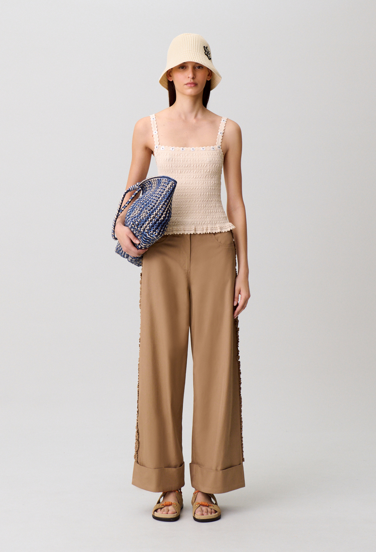 Weite Hose Damen - Beige - Claudie Pierlot