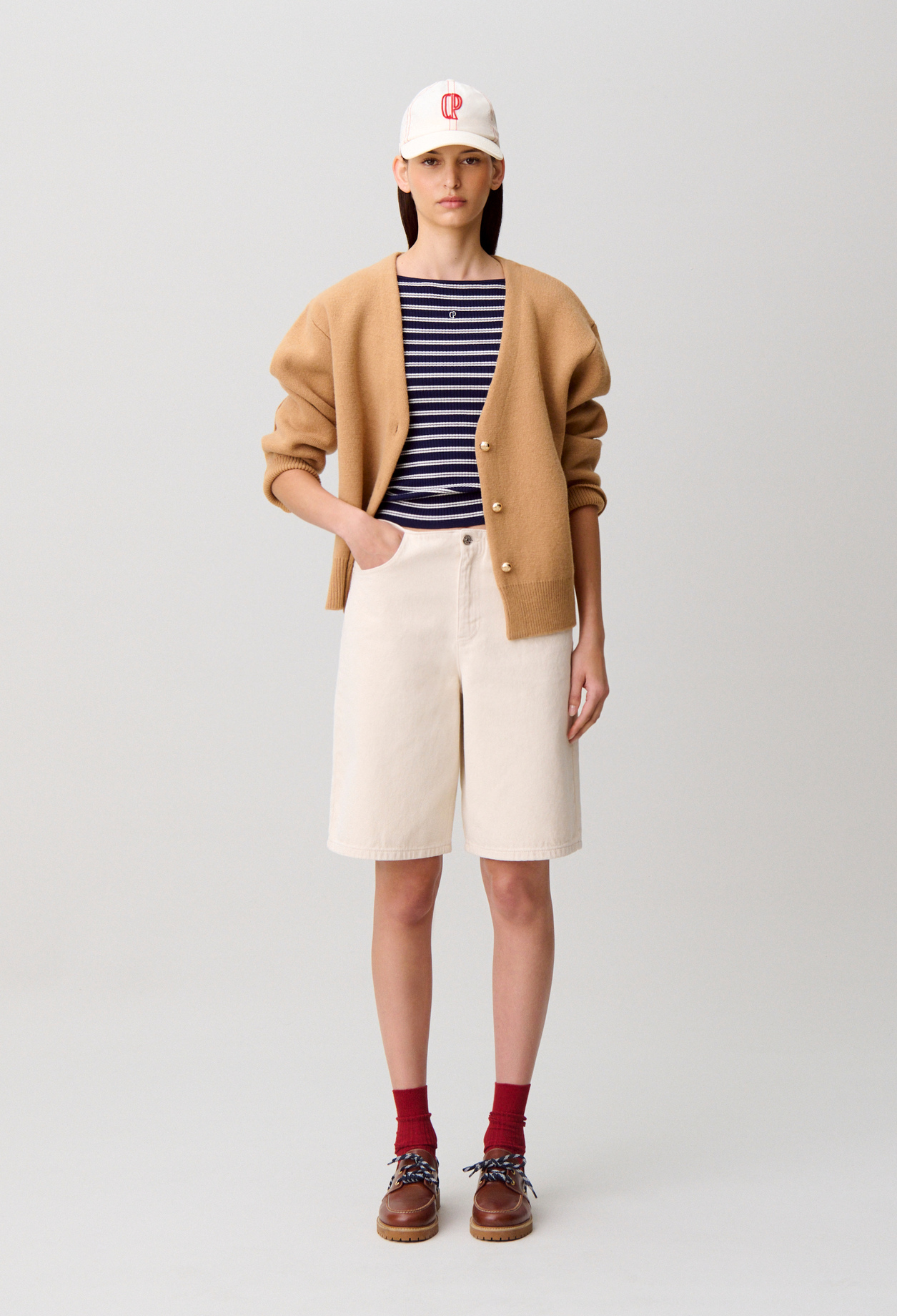 Denim-Bermuda Cremefarbene Damen - Denim Cremefarbene - Claudie Pierlot