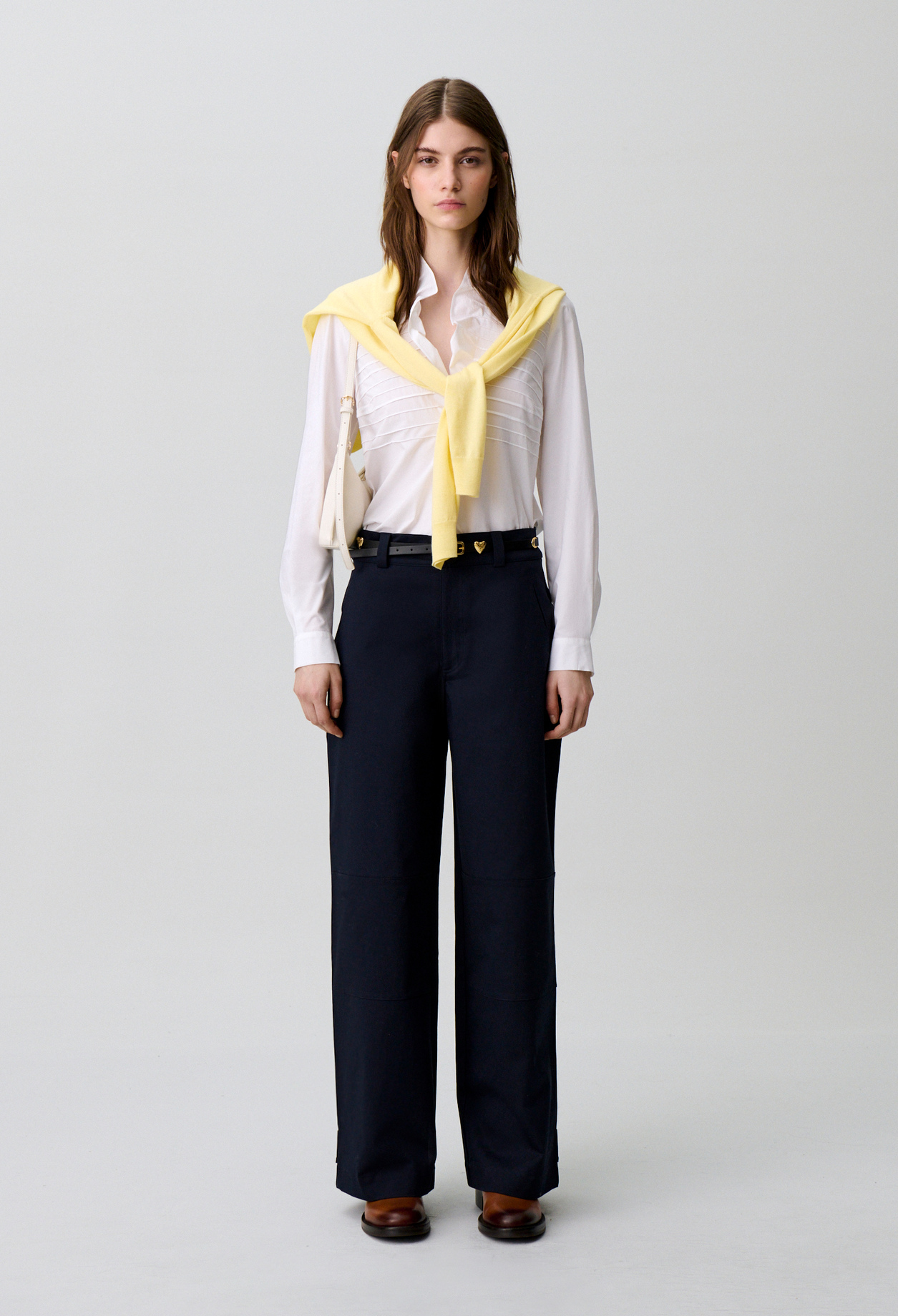 Gabardine-Hose aus Baumwolle Damen - Marineblaue - Claudie Pierlot