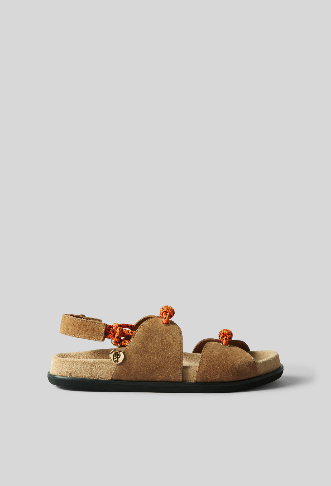 Gedrehte Schnürsandalen Damen - Kamel - Claudie Pierlot